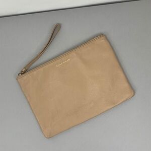 Cole Haan Women's Leather Zipper Wristlet Clutch